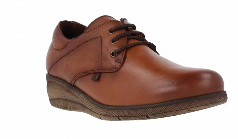 PEPE MENARGUES  ZAPATO ANCHO ESPECIAL CORDONES CUERO