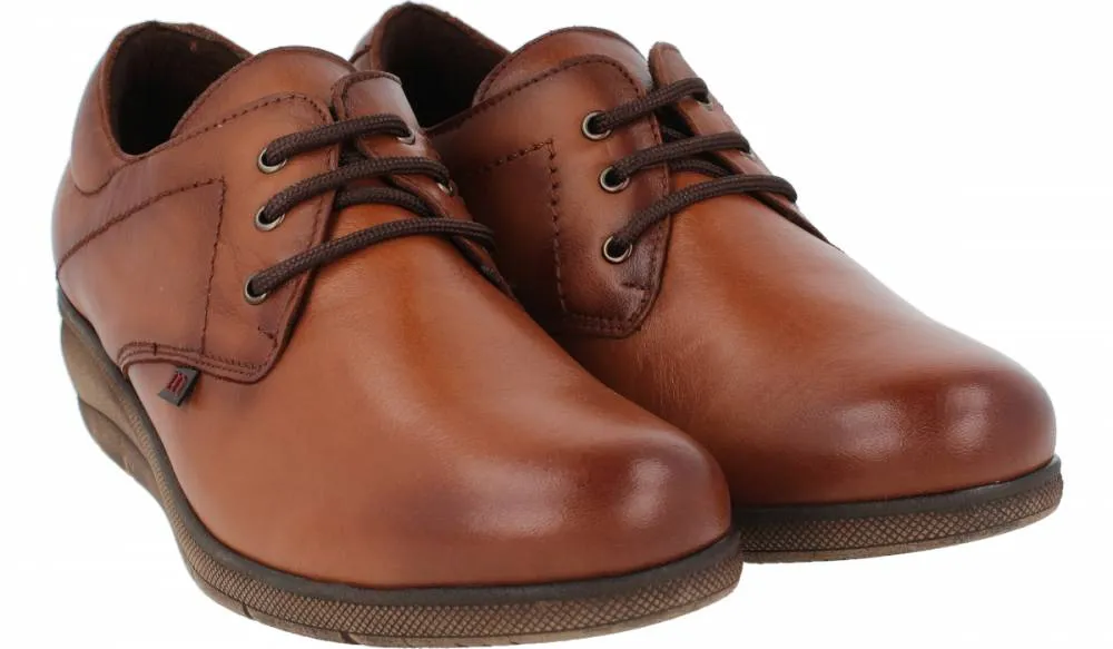 PEPE MENARGUES  ZAPATO ANCHO ESPECIAL CORDONES CUERO