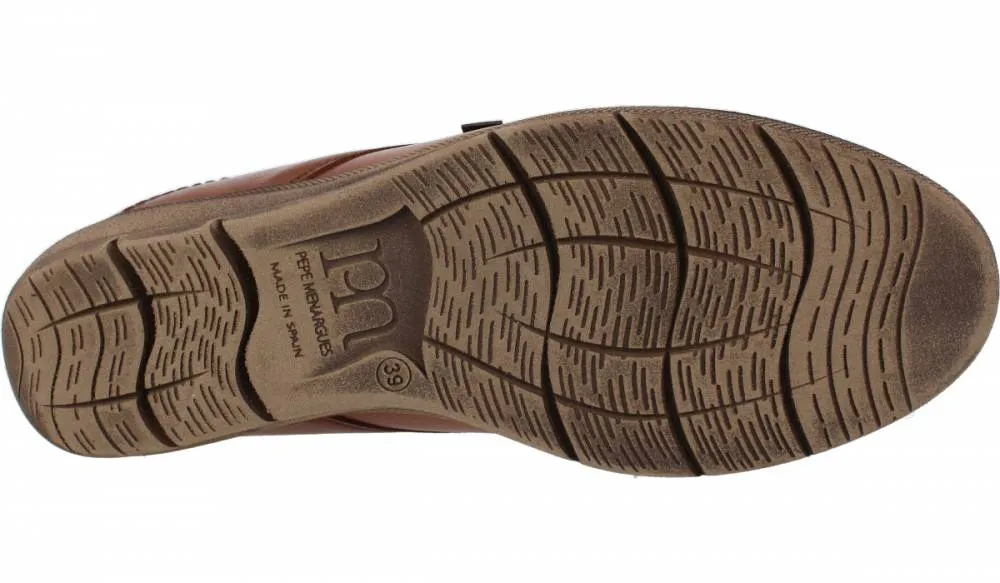 PEPE MENARGUES  ZAPATO ANCHO ESPECIAL CORDONES CUERO