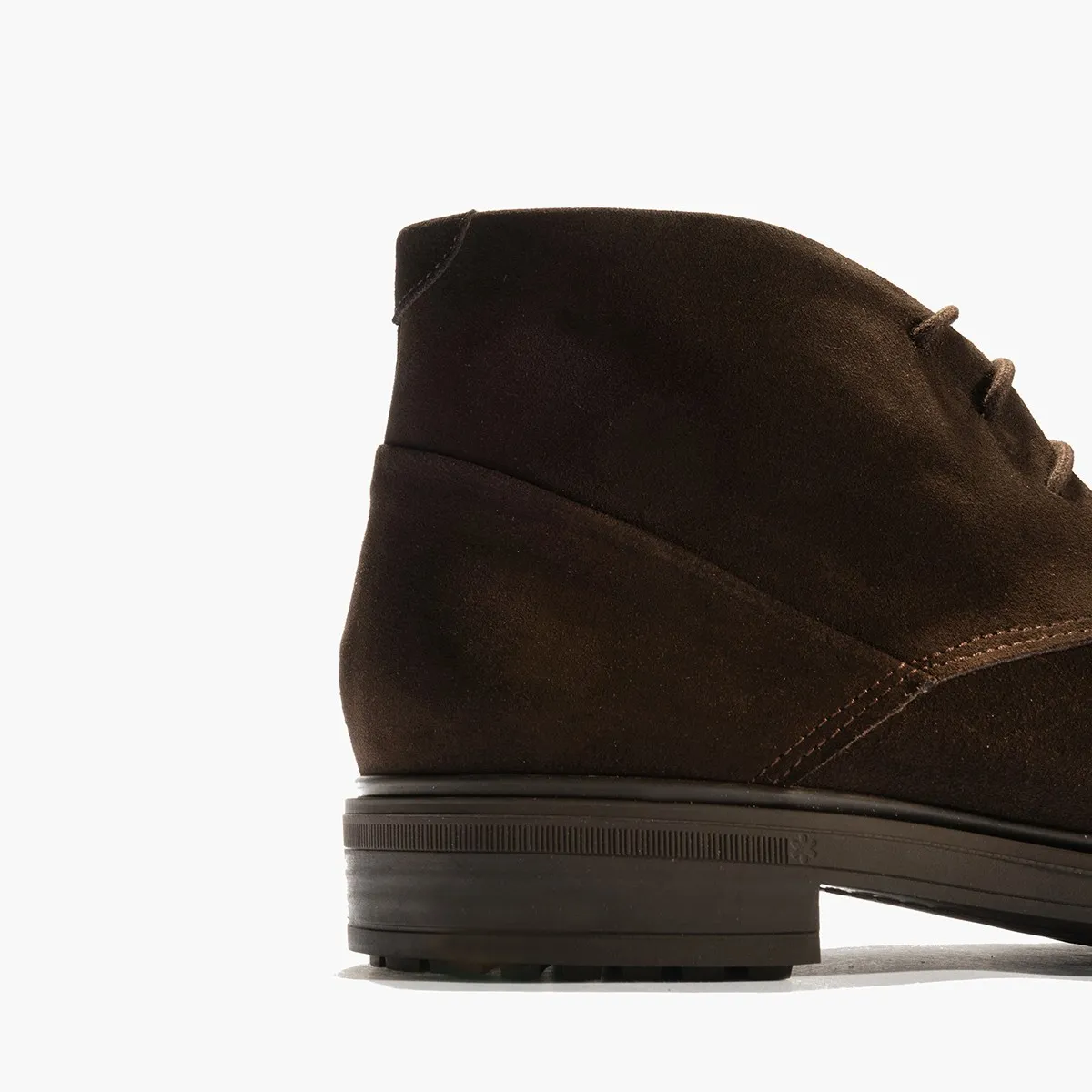 Pitillos botas hombre nobuk de vestir marrón cordón P4953