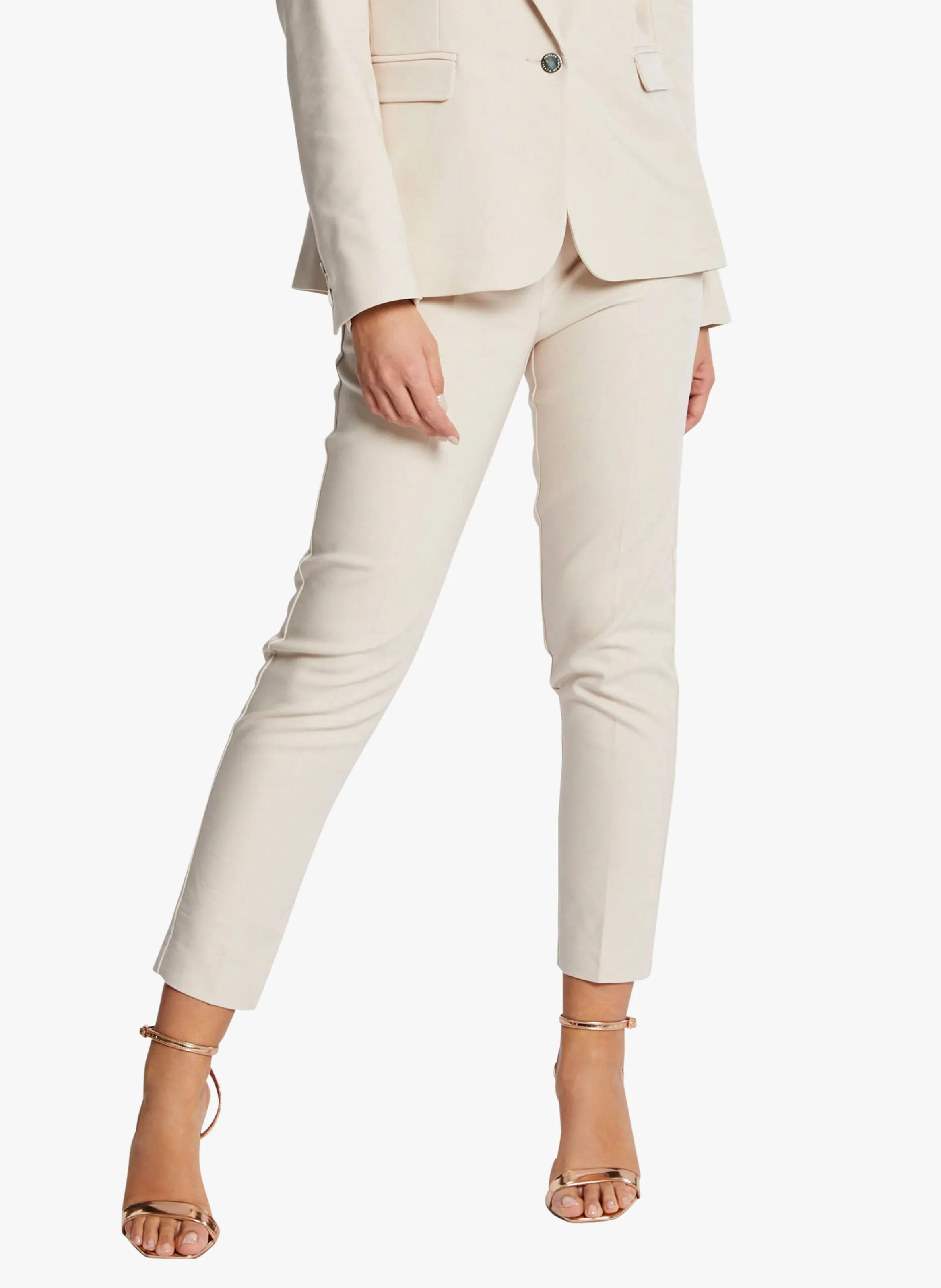 PROSY.F  PANTALóN SLIM TOBILLERO EN BEIGE