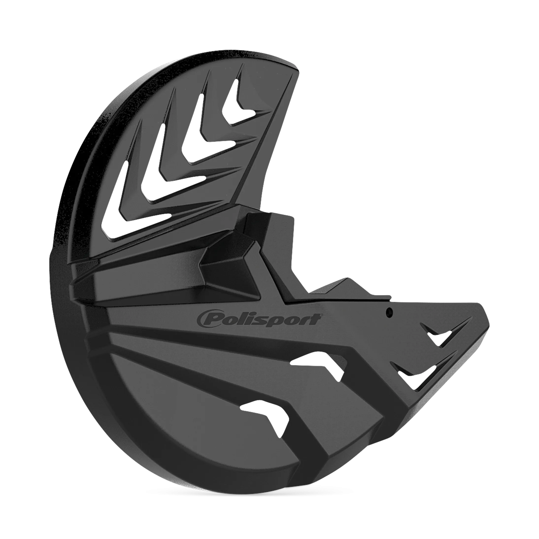 Protección de Disco de Freno y Protección de Horquilla Inferior Polisport Negra