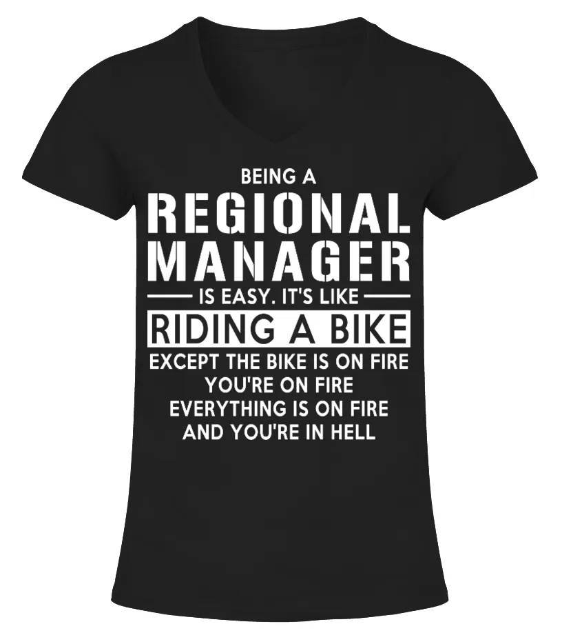 REGIONAL MANAGER  LIMITED EDITION CAMISETA CUELLO PICO MUJER