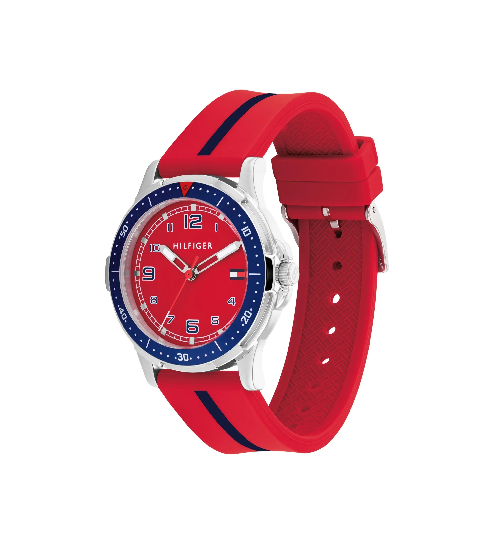 Reloj Analógico Acero rojo