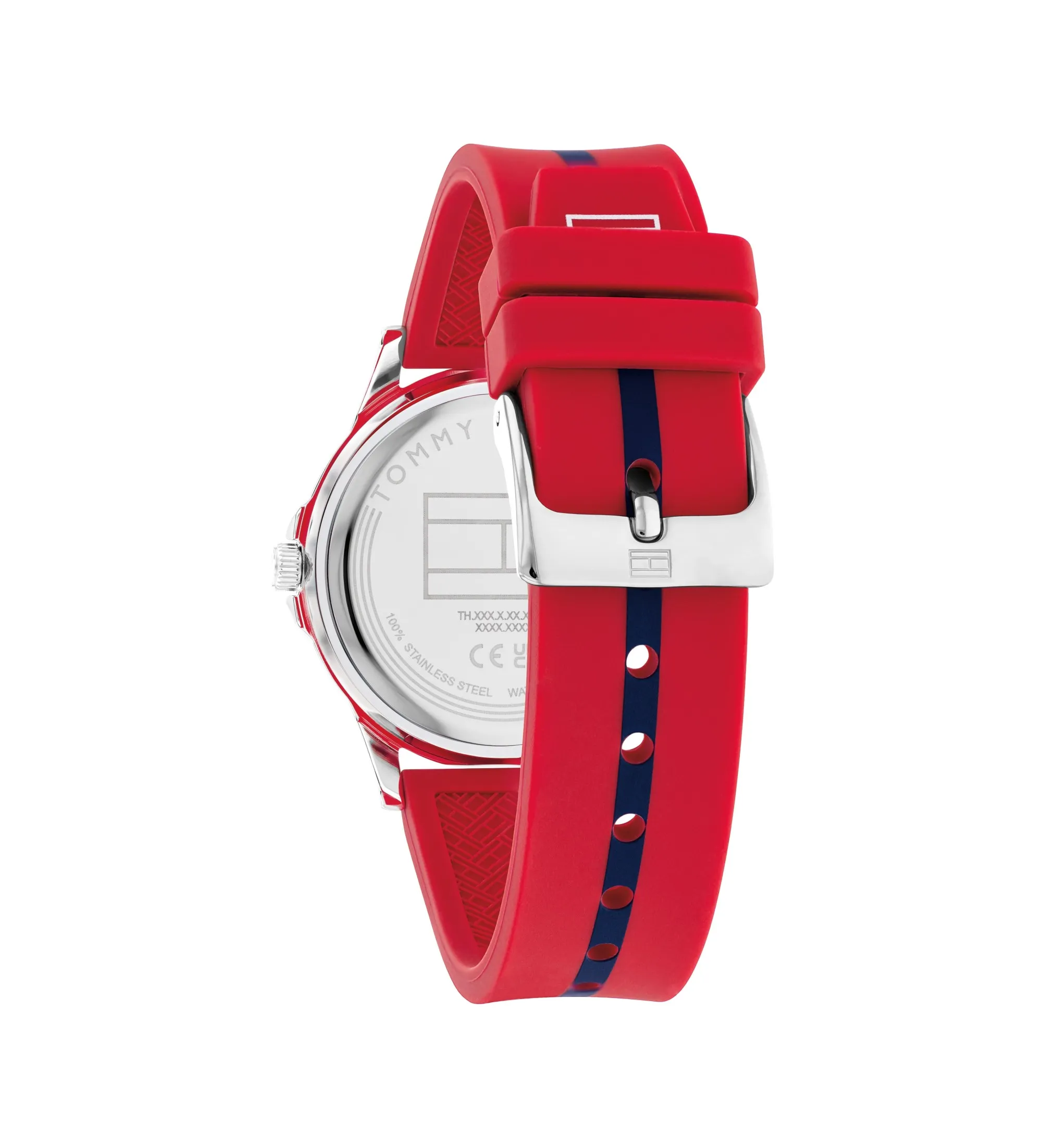 Reloj Analógico Acero rojo