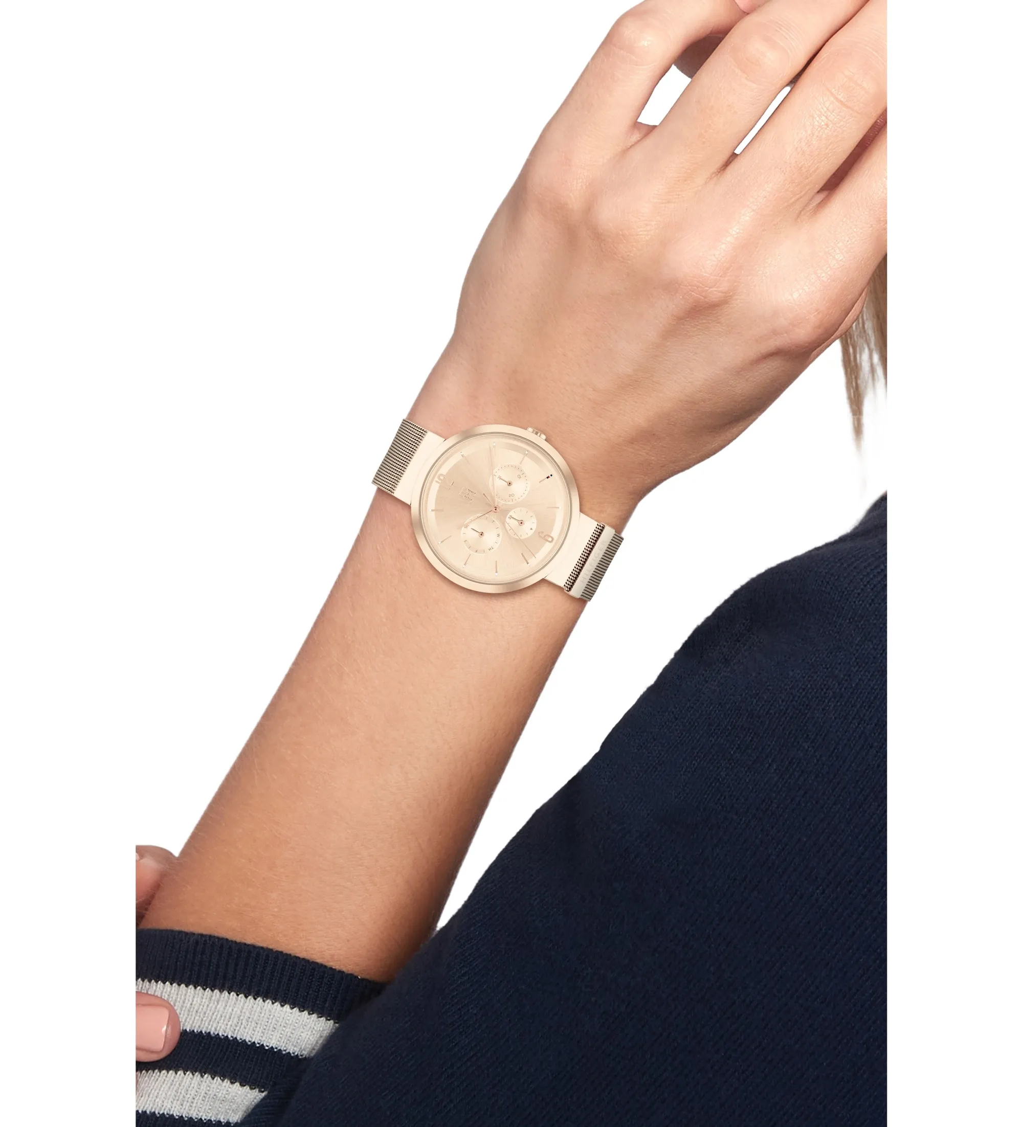 Reloj Analógico Acero rosa