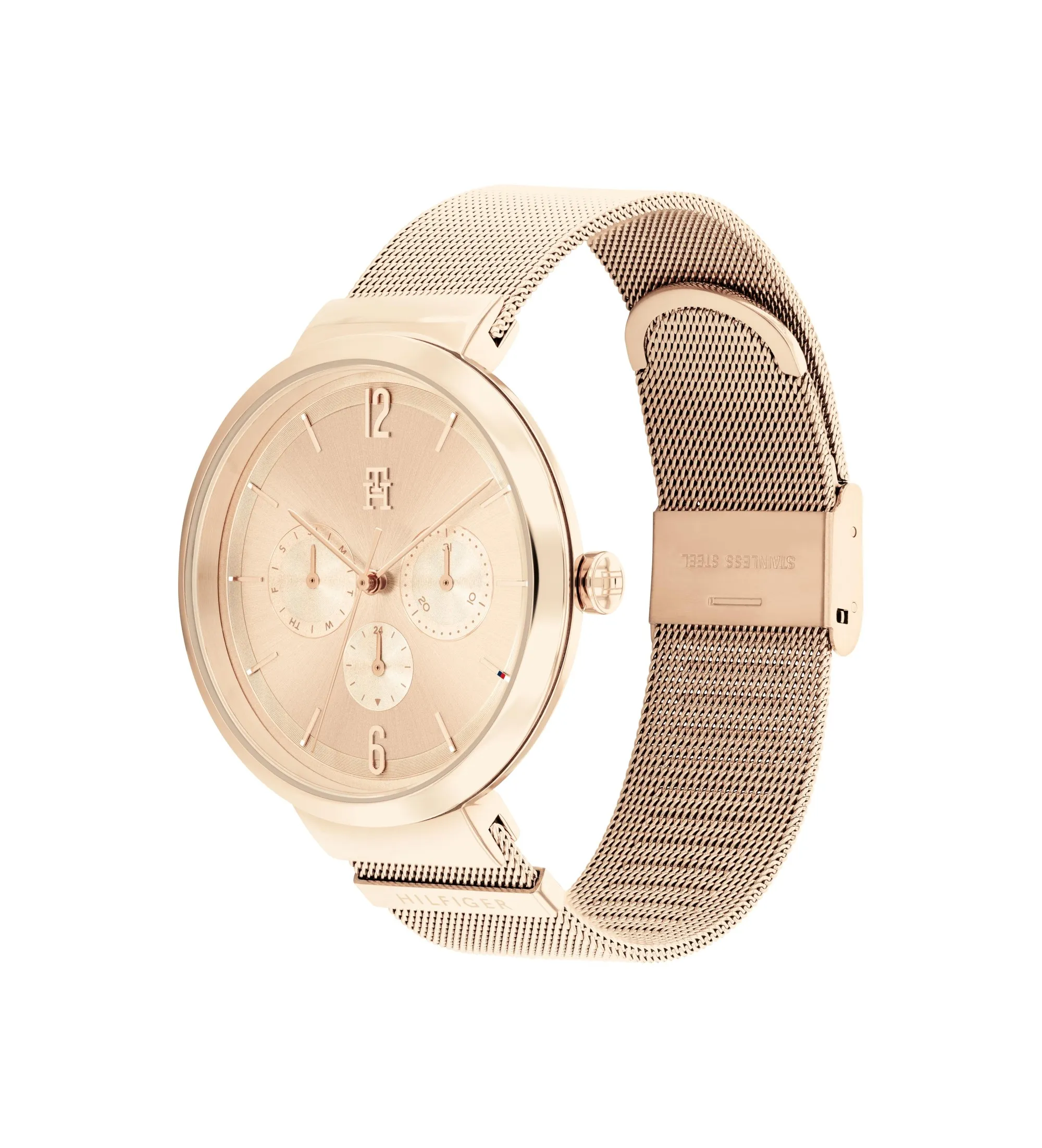 Reloj Analógico Acero rosa