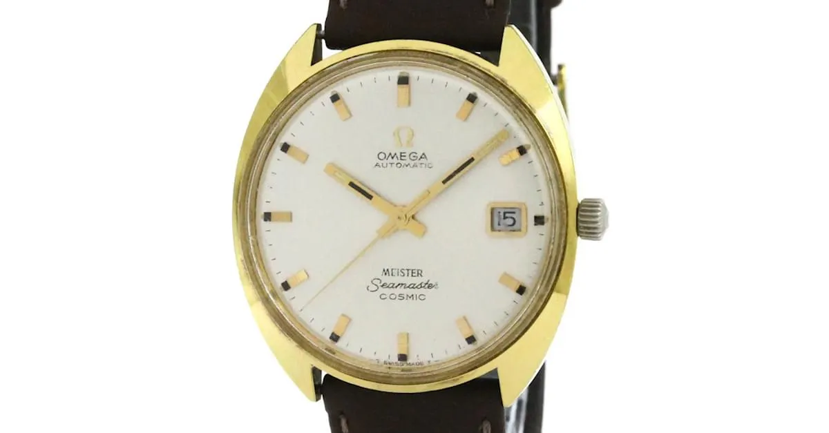 Reloj automático para hombre OMEGA Seamaster Cosmic Cal 565 chapado en oro 