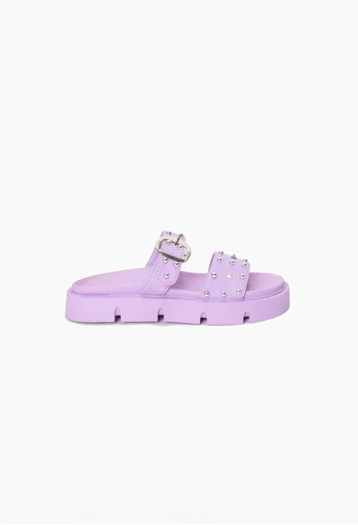 Sandalia chunky con taches