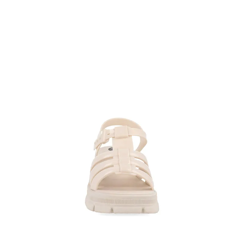 Sandalia de Piso Trender Color Latte Para Mujer