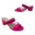 Sandalia Mujer  Taco  Bajo Color  Fucsia  M392
