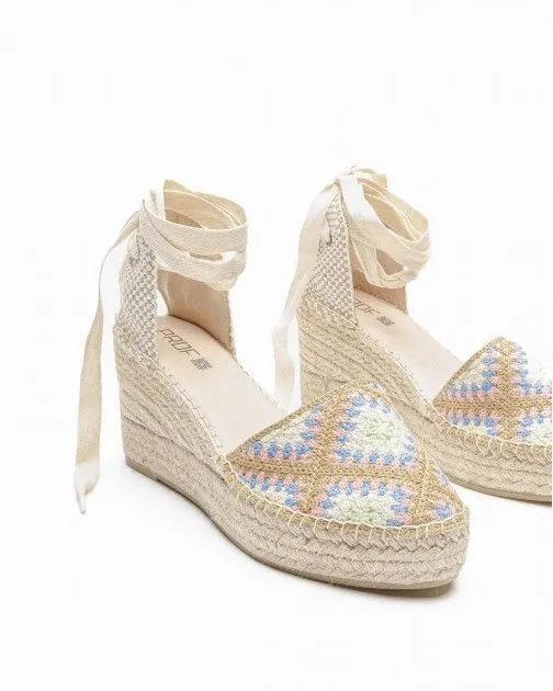 Sandalias con cuña PROF Yune2 Camel