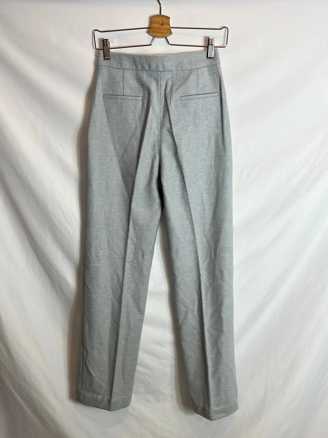 SEZANE. Pantalón ancho azul T.34