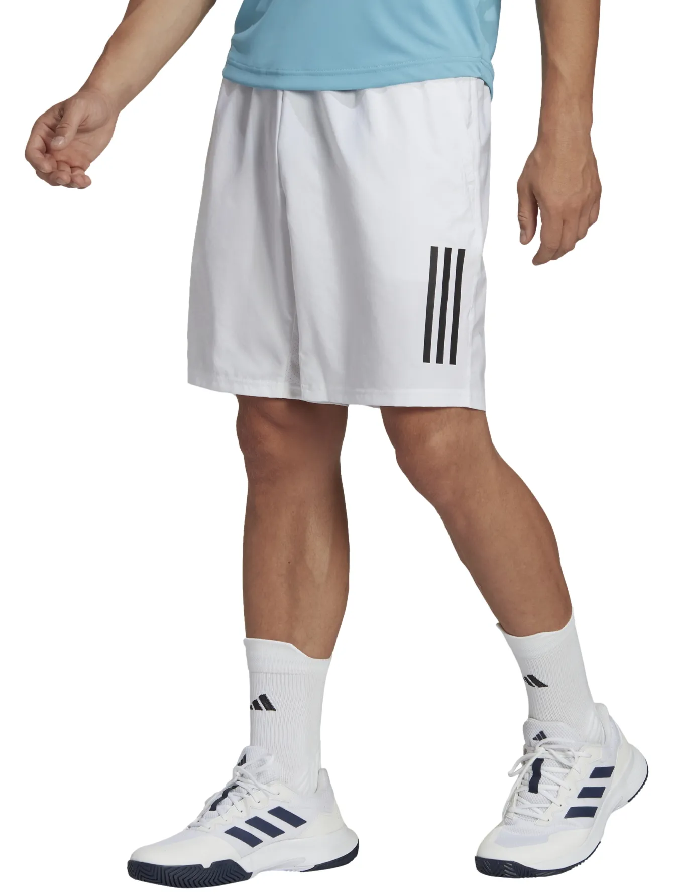 Short Adidas 3 Stripes Blanco Para Hombre