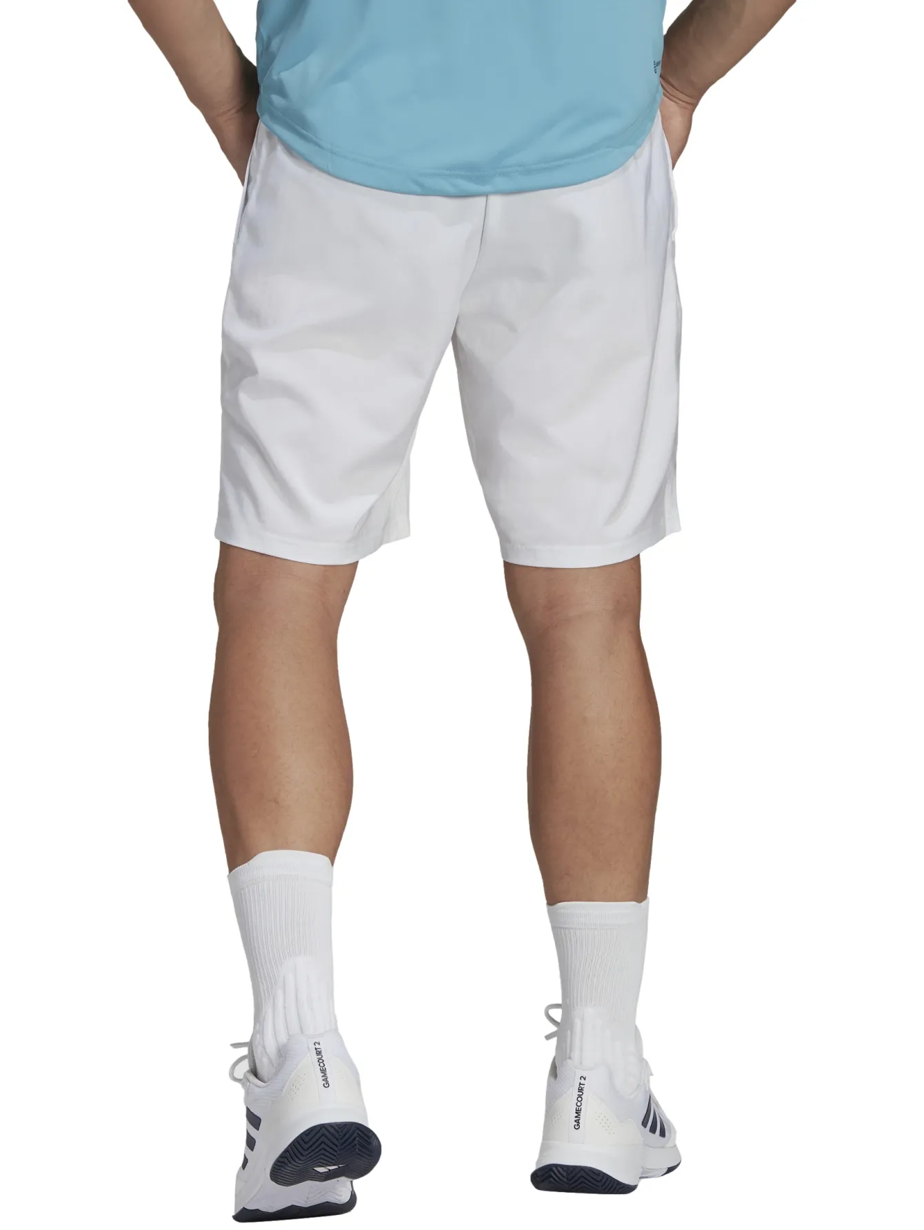 Short Adidas 3 Stripes Blanco Para Hombre