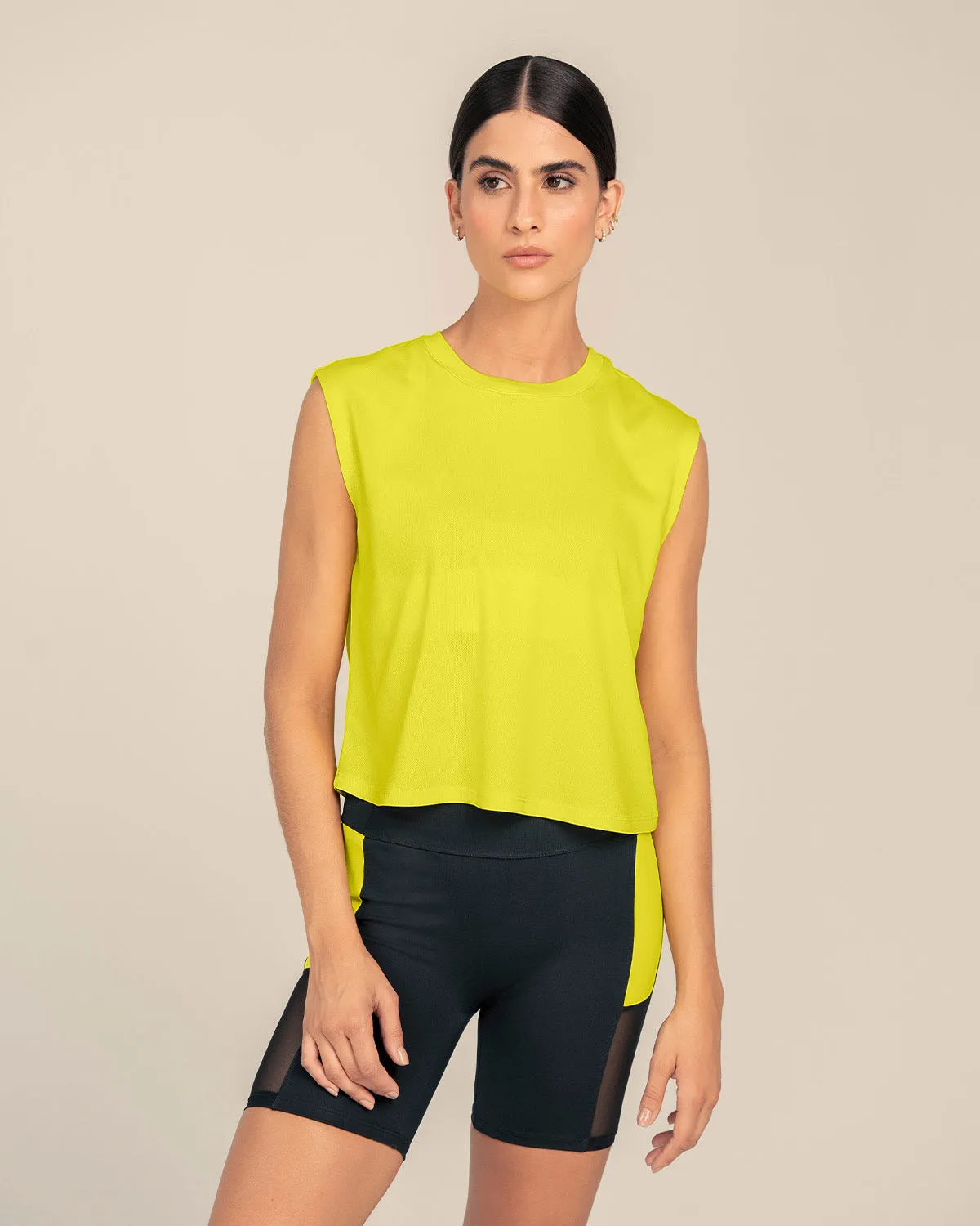 Short ciclista con detalles en tul
