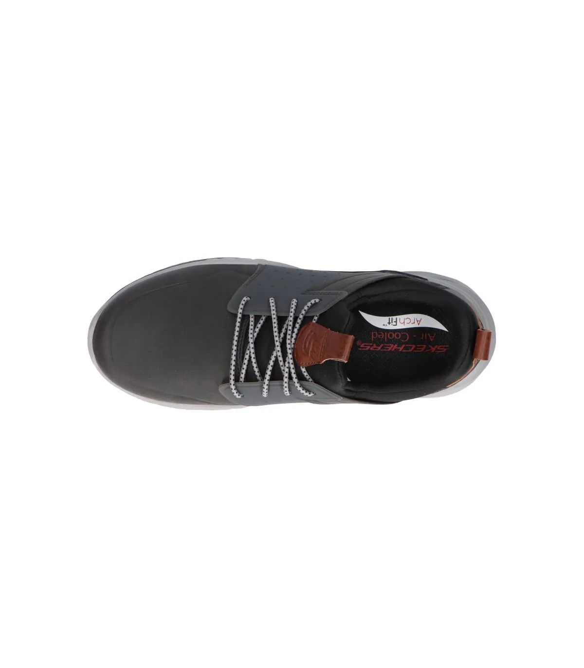 SKECHERS 210456 BKGY Hombre Negro