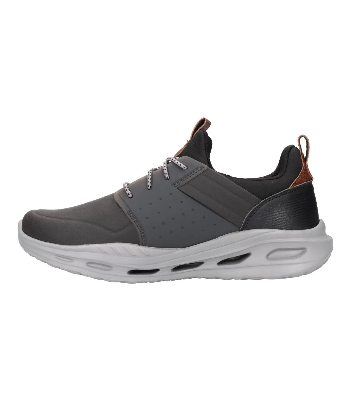 SKECHERS 210456 BKGY Hombre Negro