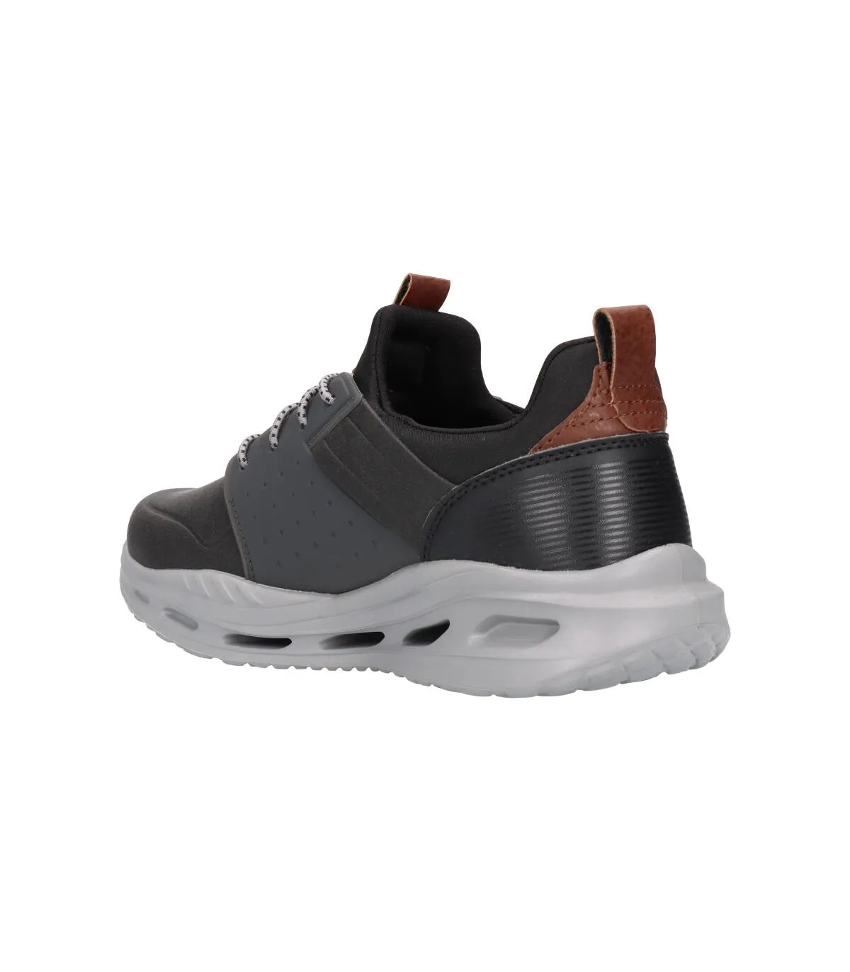 SKECHERS 210456 BKGY Hombre Negro