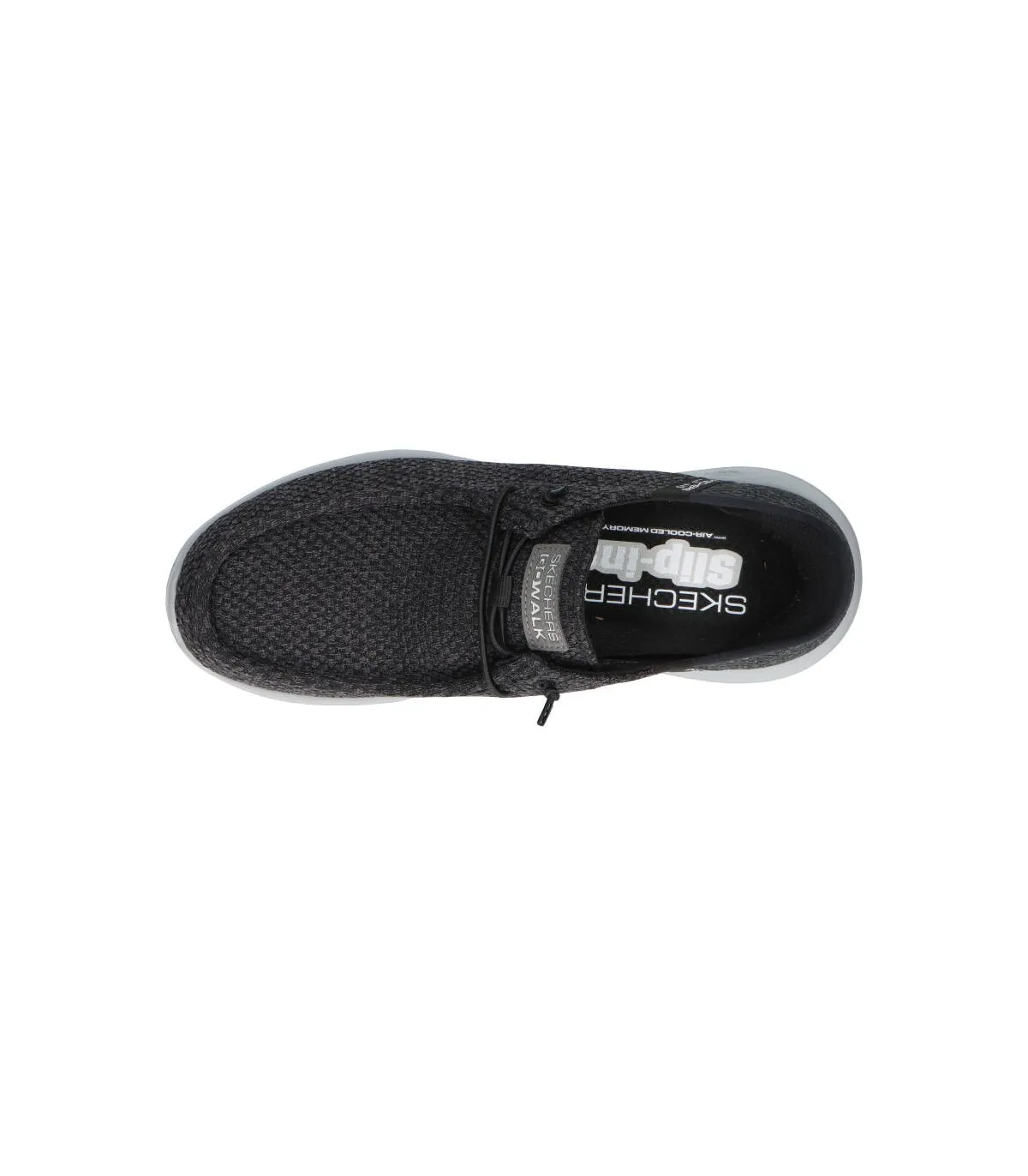 SKECHERS 216285 BKGY Hombre Negro