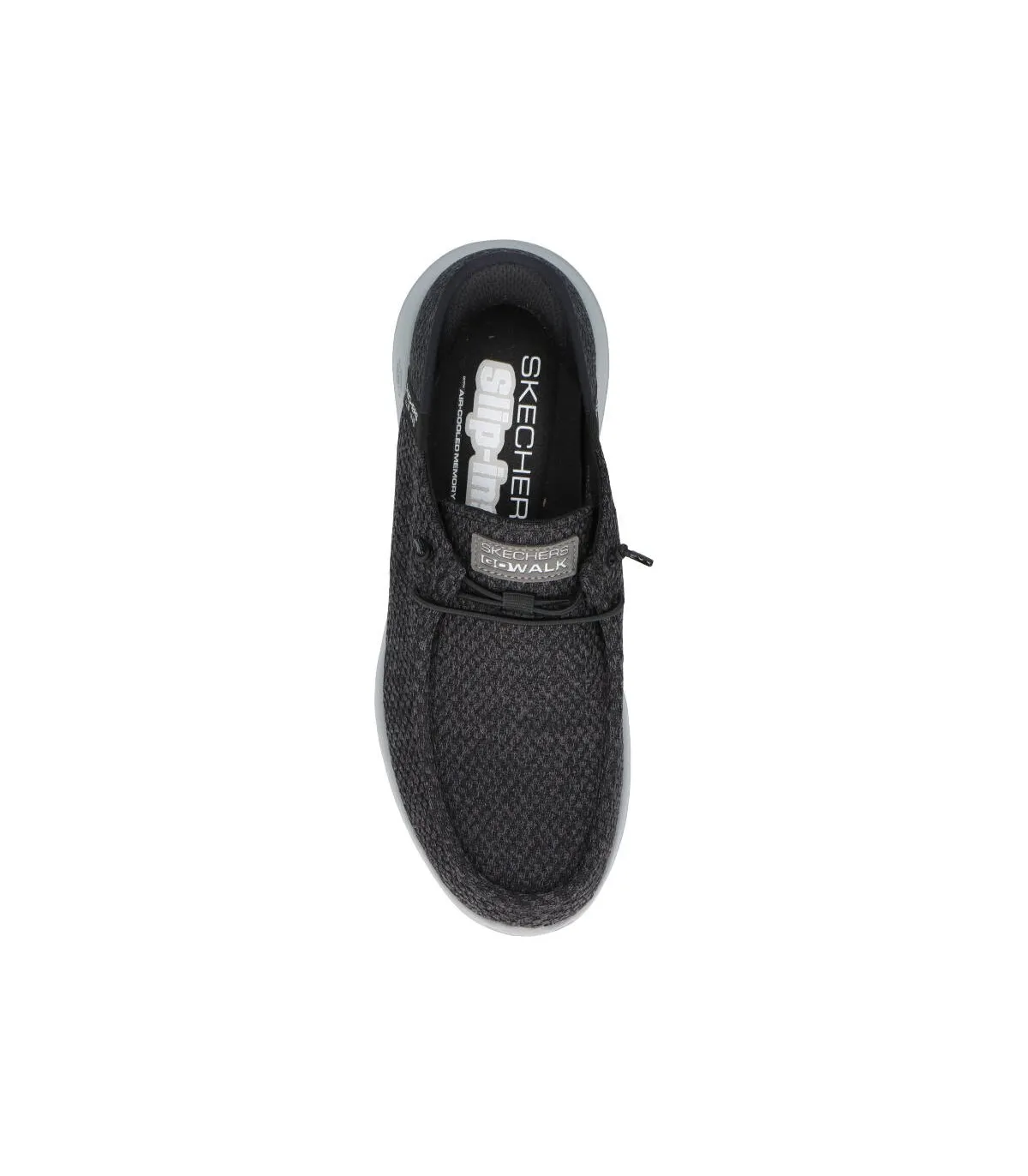 SKECHERS 216285 BKGY Hombre Negro