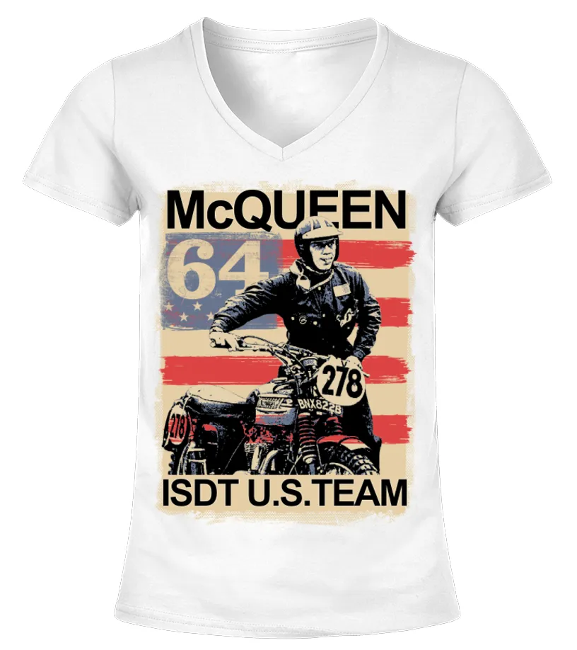 Steve McQueen (5) Camiseta cuello pico Mujer