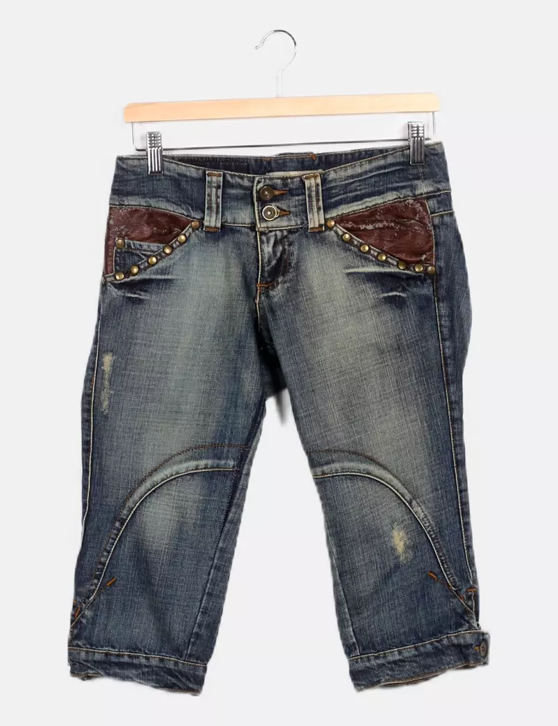 Stradivarius Jeans pirata azul