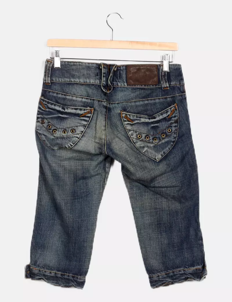 Stradivarius Jeans pirata azul