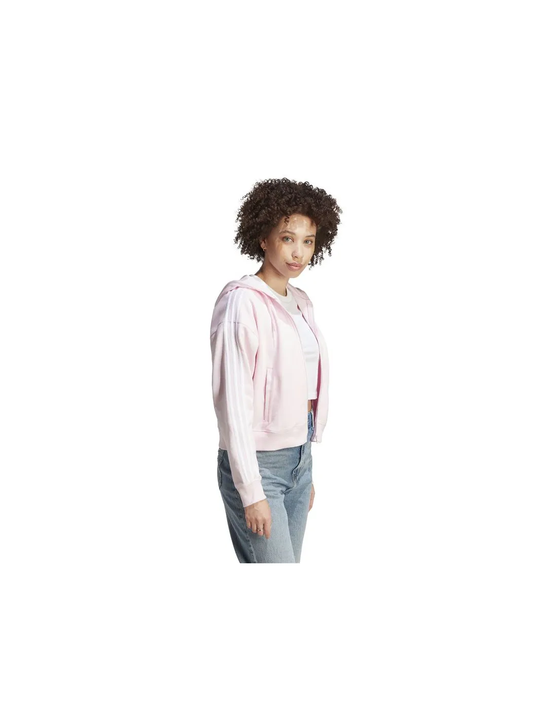 Sudadera adidas 3S Ft Fz S Hd Mujer