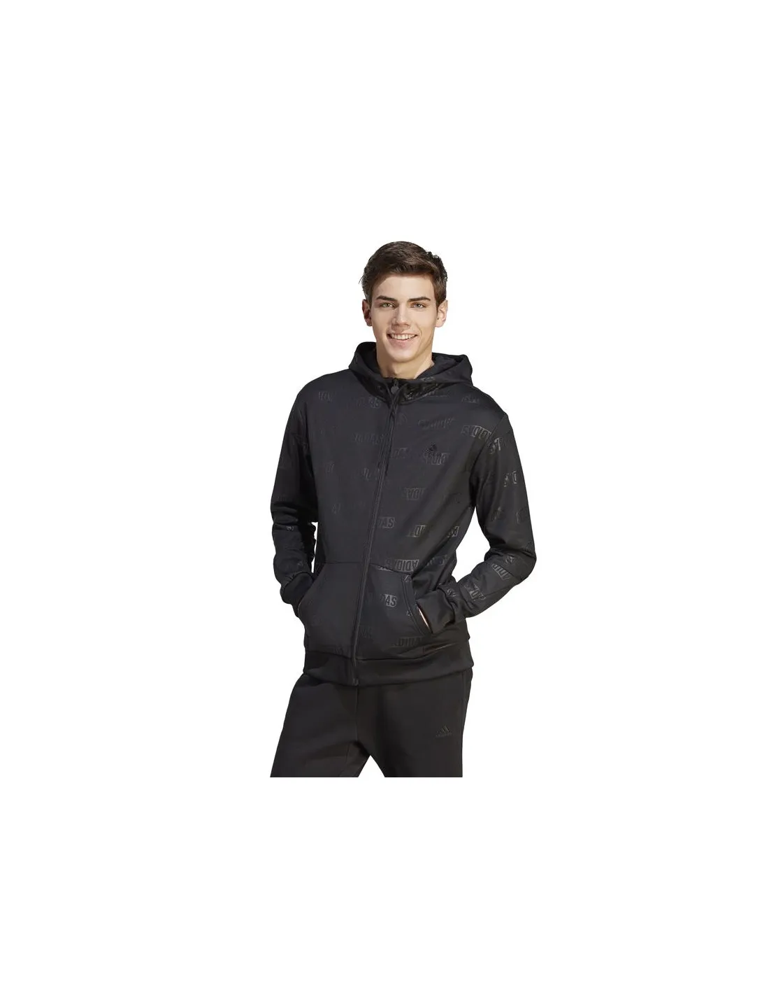 Sudadera adidas Bl Fz Hd Q4 Hombre