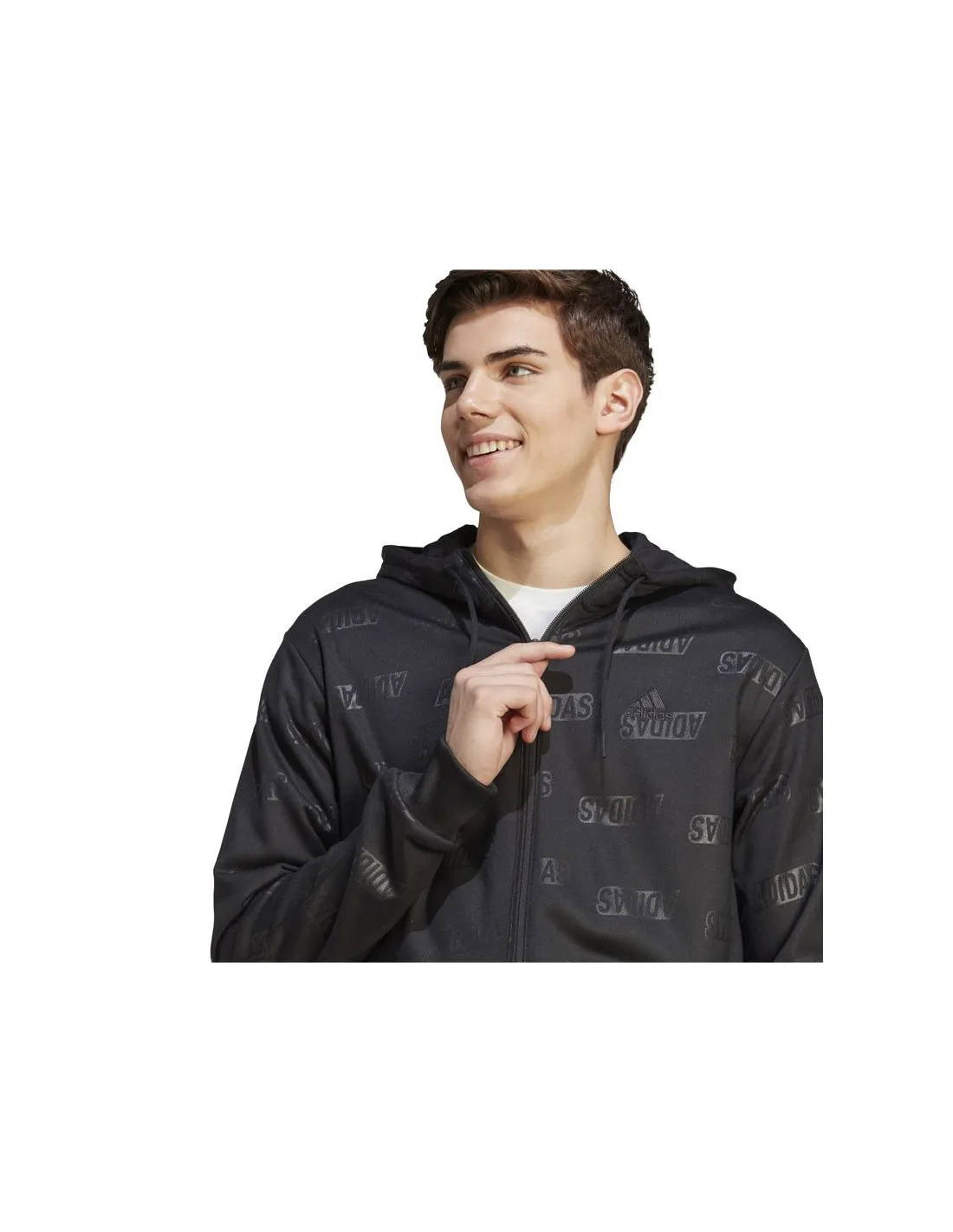 Sudadera adidas Bl Fz Hd Q4 Hombre