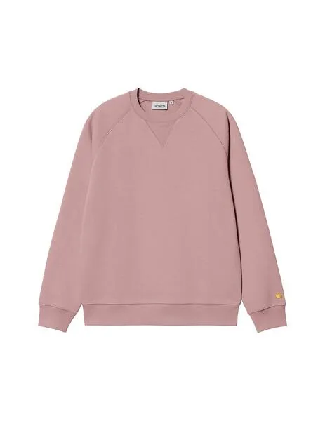 Sudadera carhartt wip chase rosa para hombre