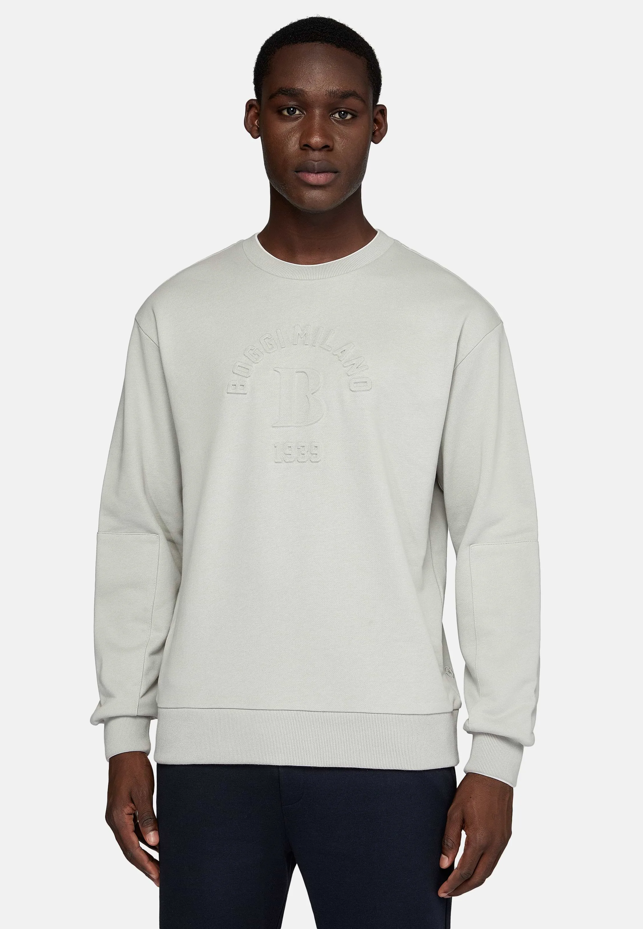 Sudadera Cuello Redondo De Mezcla Algodón Orgánico