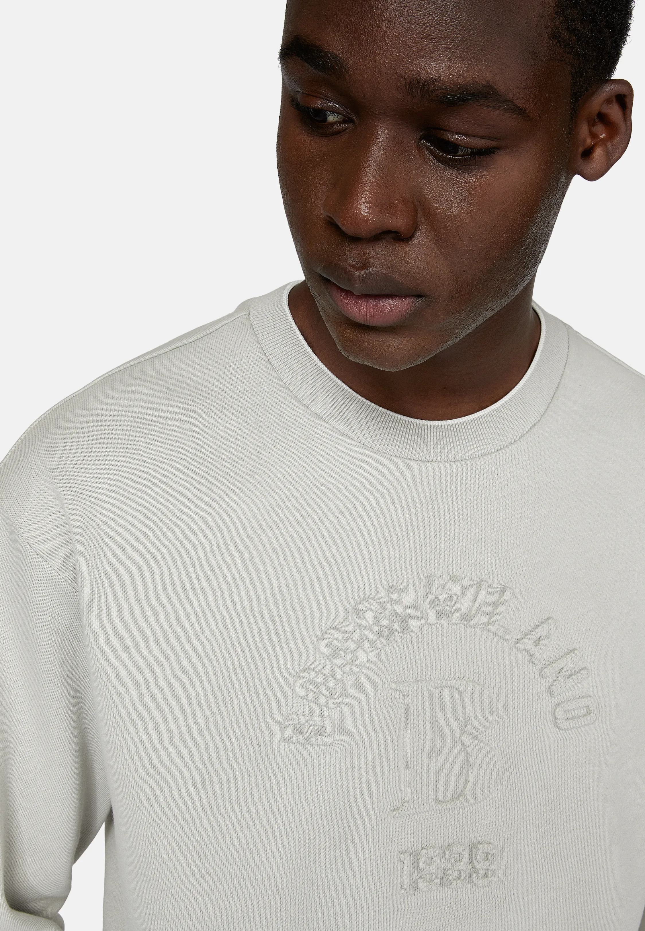 Sudadera Cuello Redondo De Mezcla Algodón Orgánico
