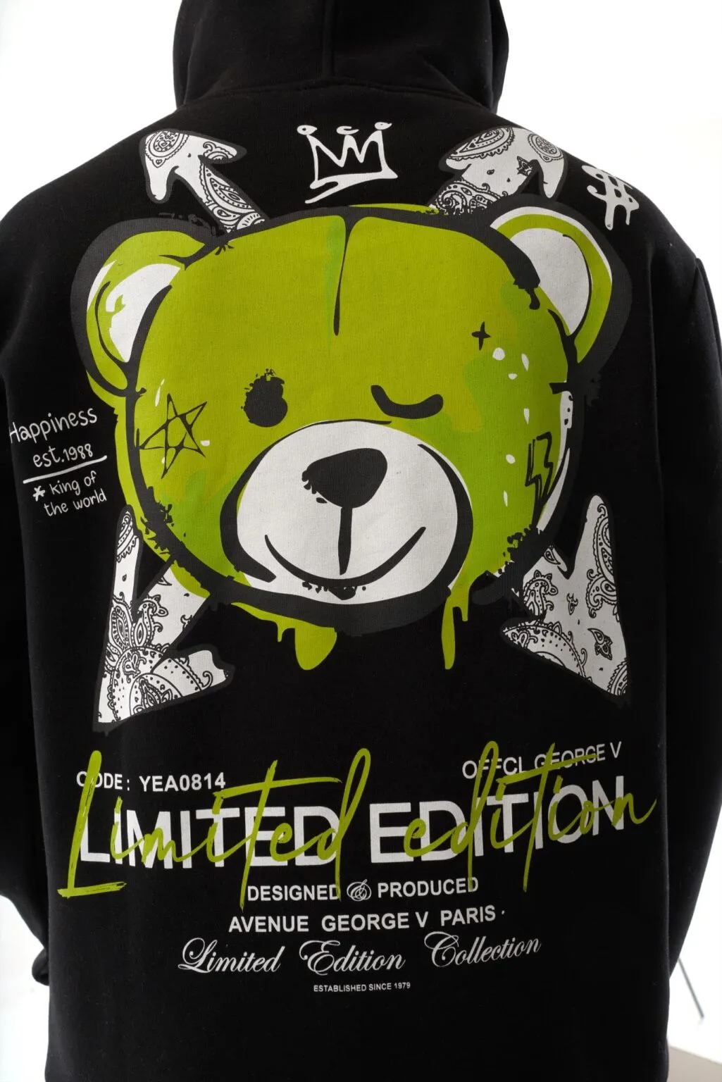 SUDADERA GEORGE V  GV10011 BLACK