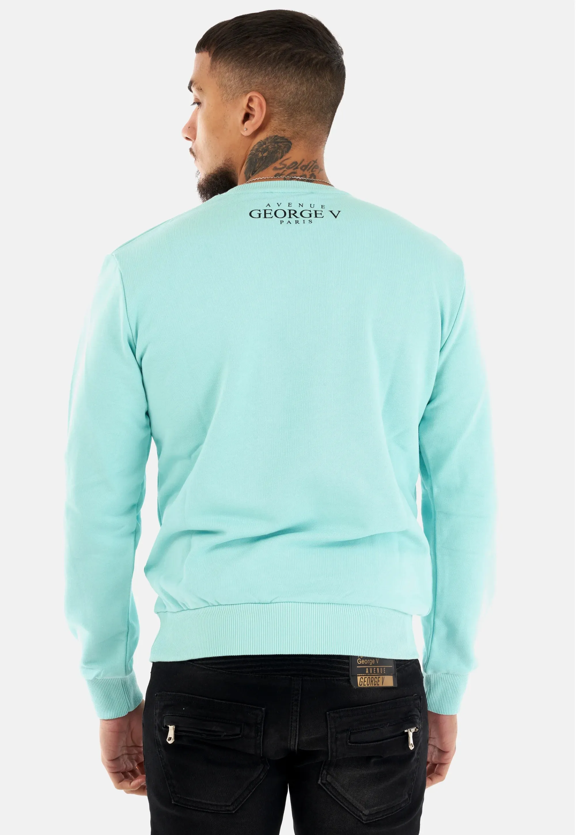 SUDADERA GEORGE V  GV2324 BABY BLUE/SAX