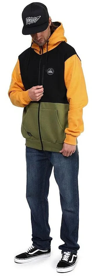 SUDADERA HORSEFEATHERS ZACH II ZIP  LIZARD  MEN´S