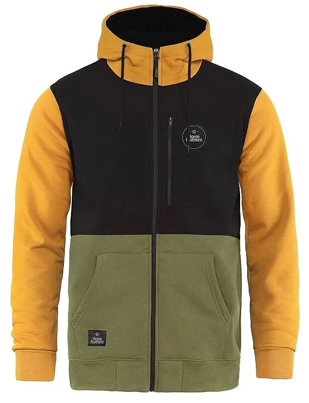 SUDADERA HORSEFEATHERS ZACH II ZIP  LIZARD  MEN´S