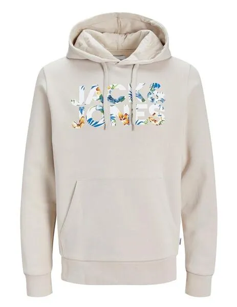 Sudadera Jack & Jones 'Jeff' Beige Flores