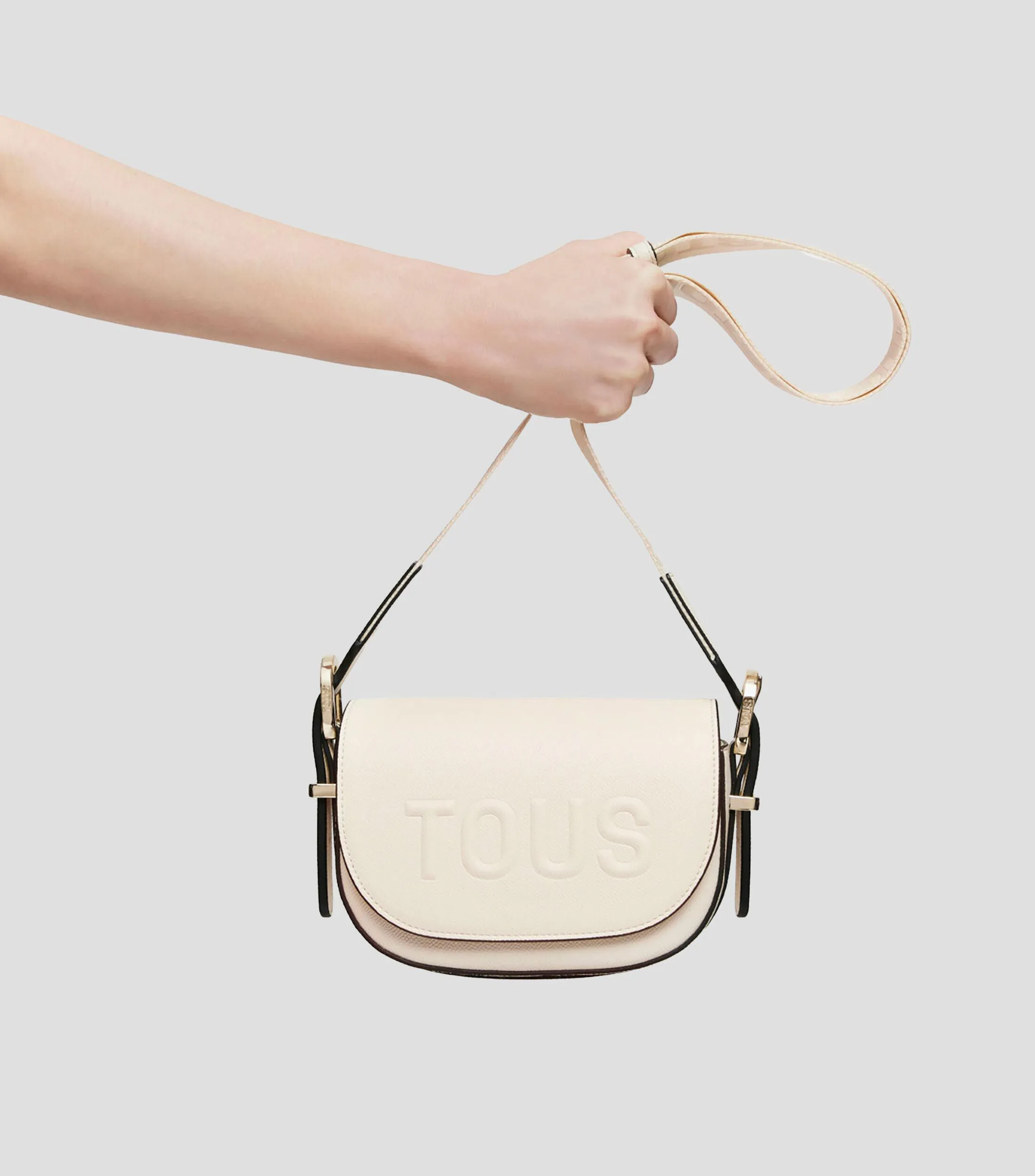 Tous Bolso crossbody beige Brenda con logotipo Mujer