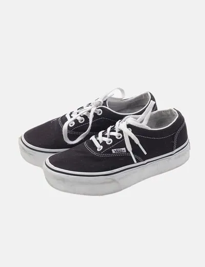 Vans Deportiva negra plataforma
