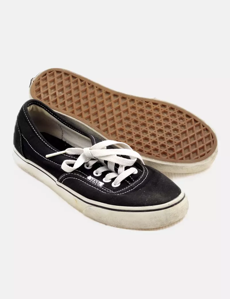 Vans Zapatilla de tela negra