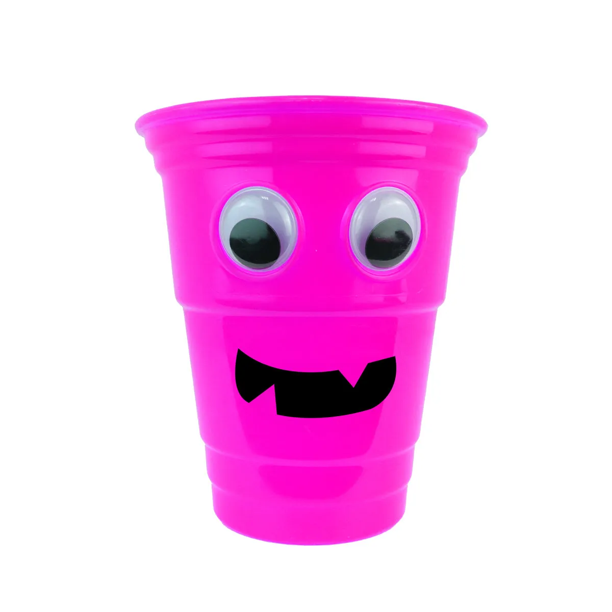 Vaso color Fucsia con Diseo de Halloween