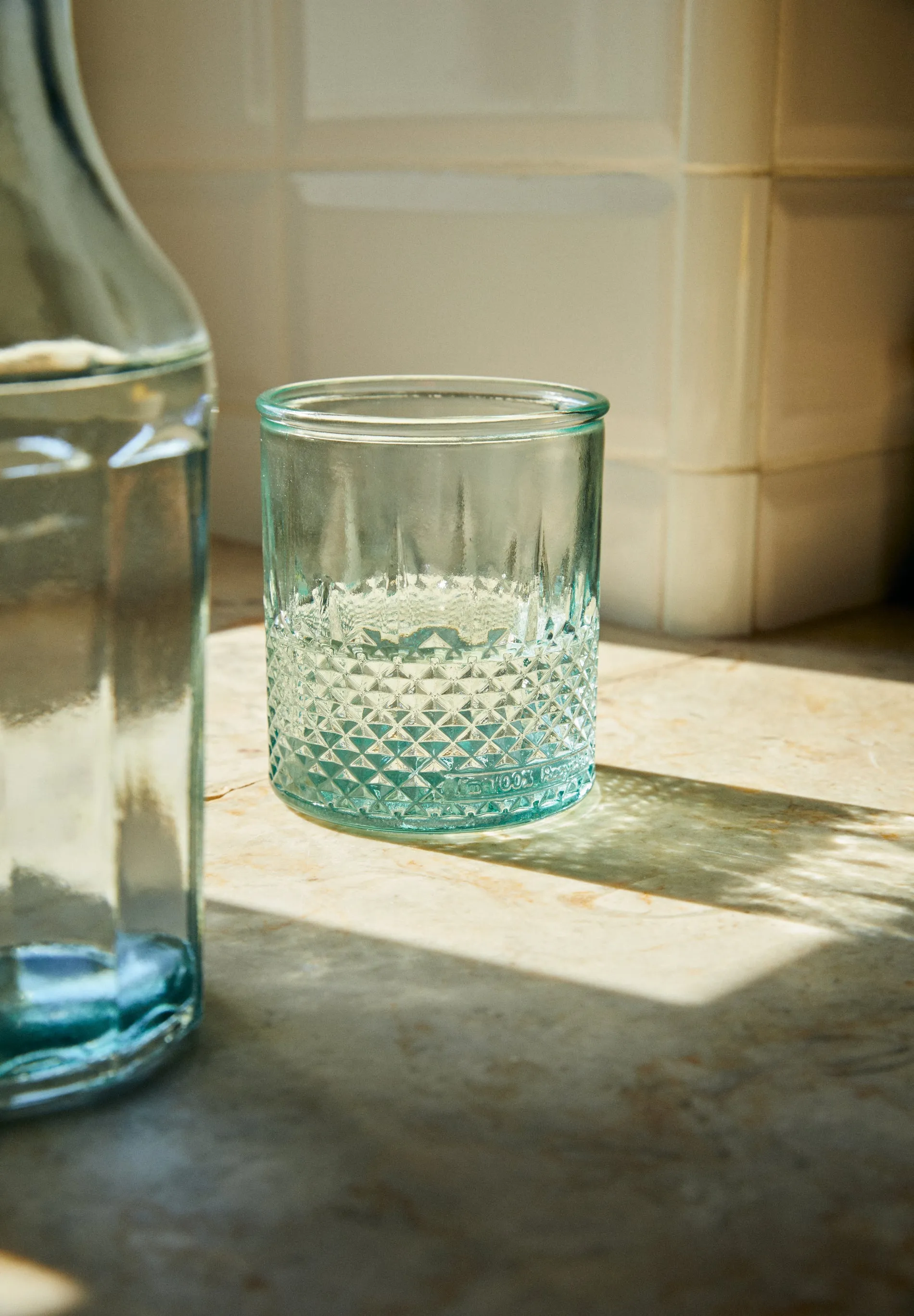 VASO CRISTAL DIBUJO RELIEVE