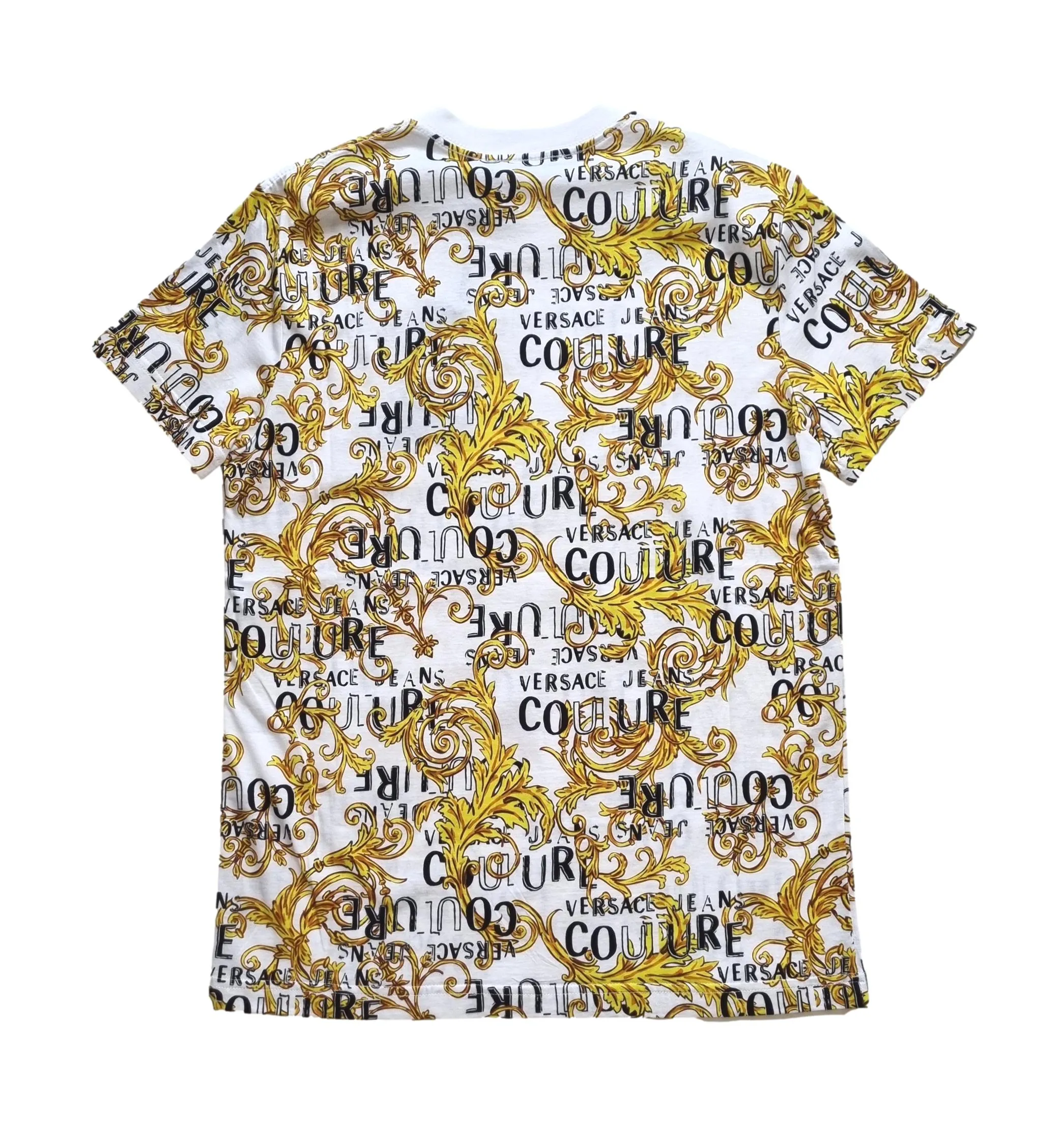 VERSACE JEANS COUTURE BAROQUE CAMISETA CAMISA 74GAH6S0 BLANCOORO