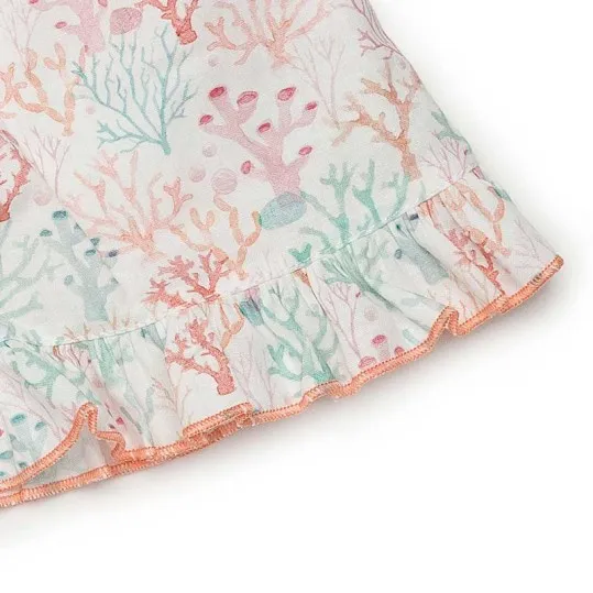 Vestido bebé Juliana estampado corales