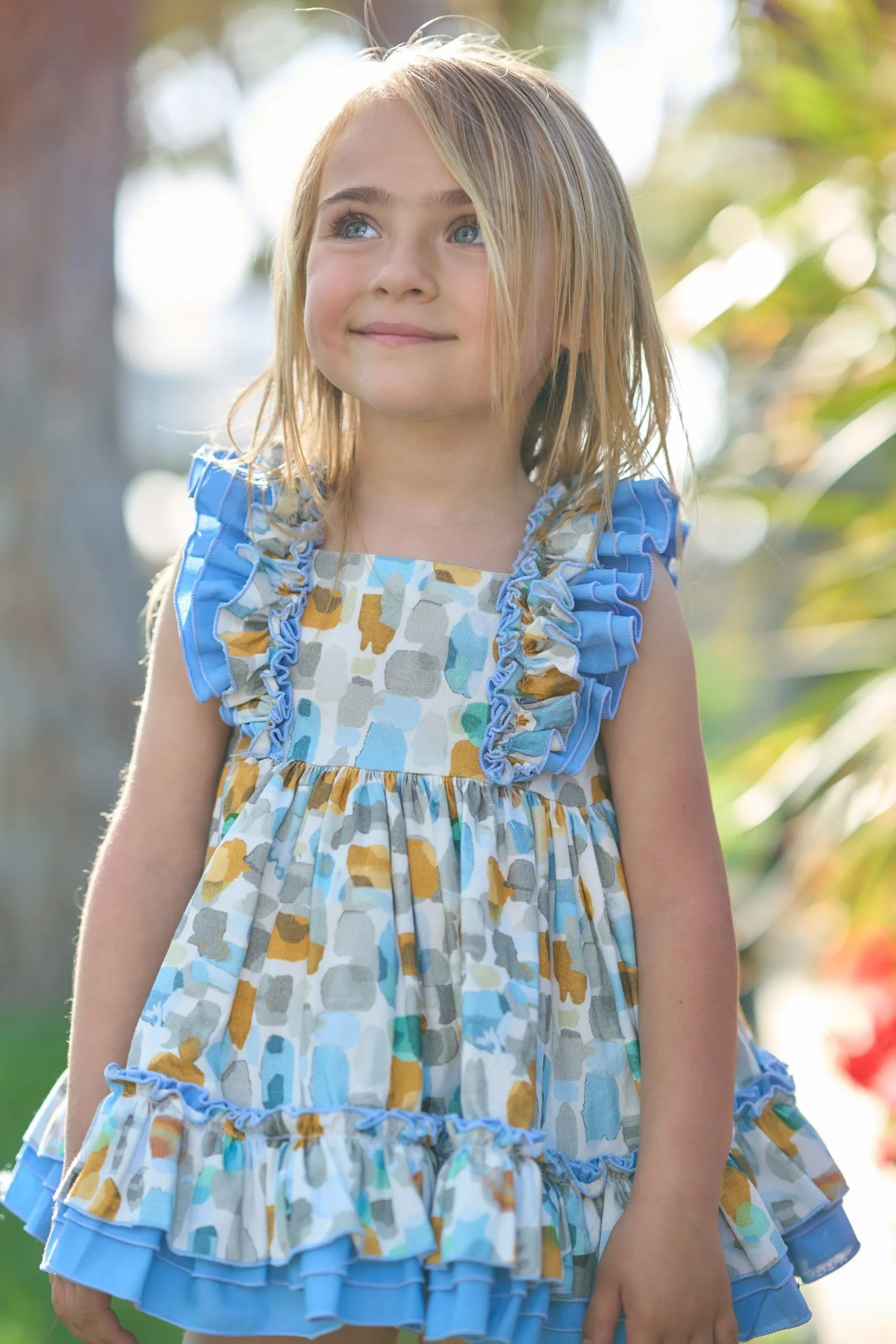 Vestido bebé manchas multicolor