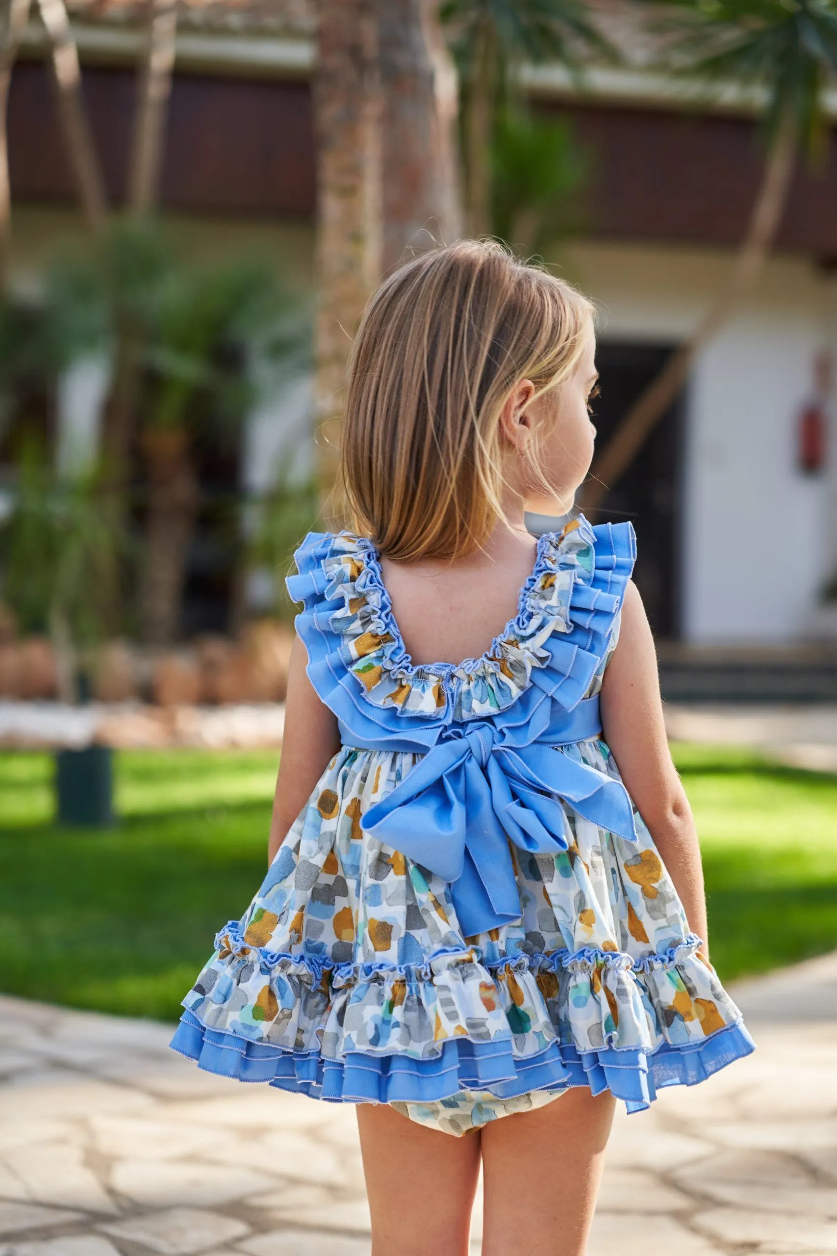 Vestido bebé manchas multicolor