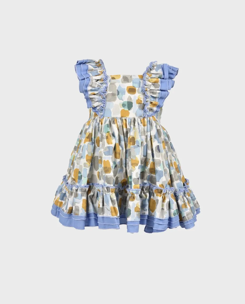 Vestido bebé manchas multicolor