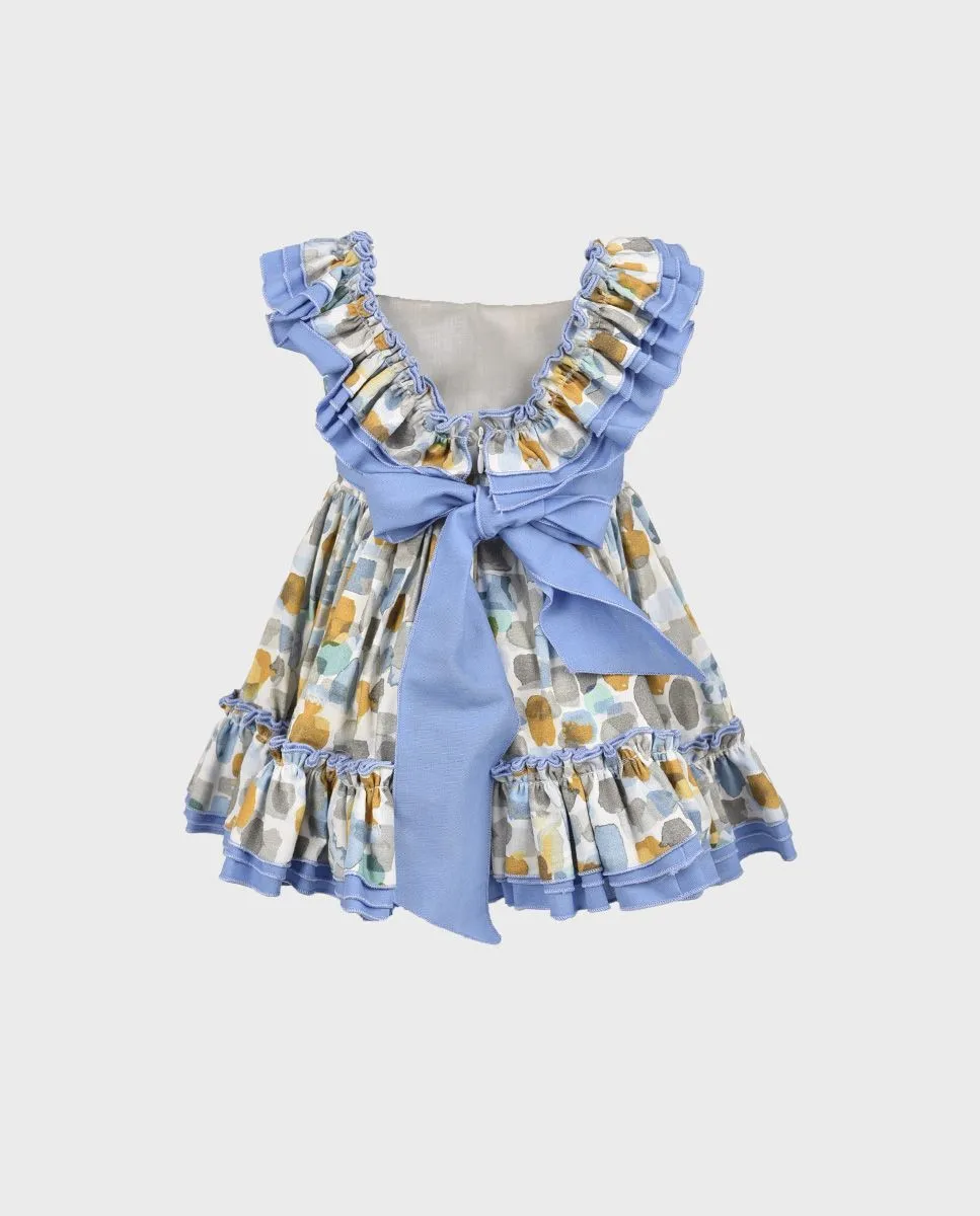 Vestido bebé manchas multicolor